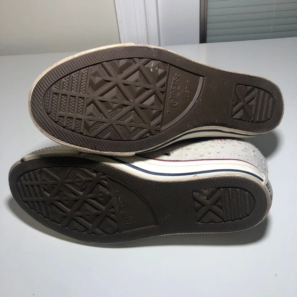 Converse Chuck Taylor All Star Lux Hidden Heel Wedge Twill Knit Canvas Womens 9 - Picture 7 of 12